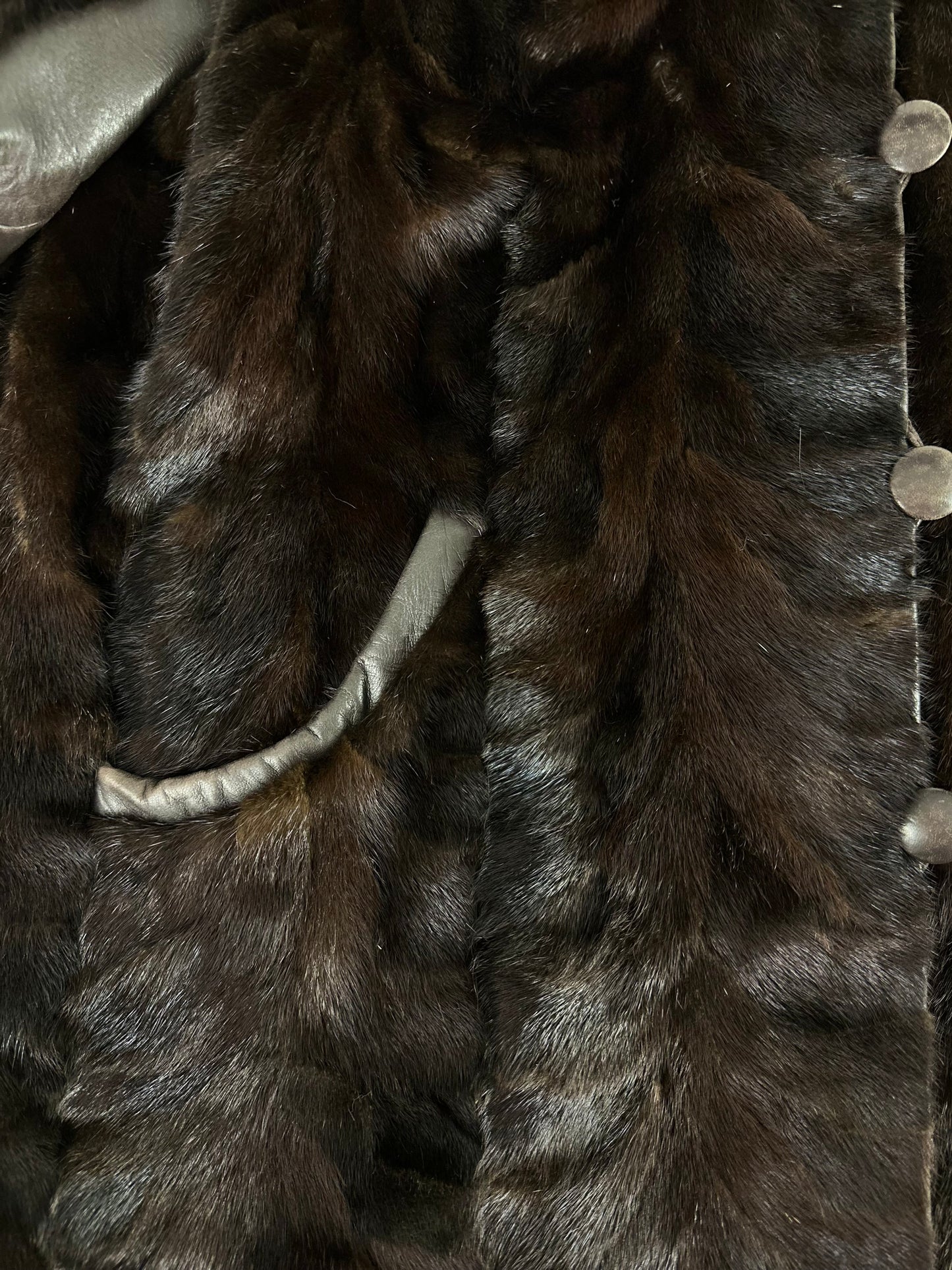 Nerzmantel - Dark Brown