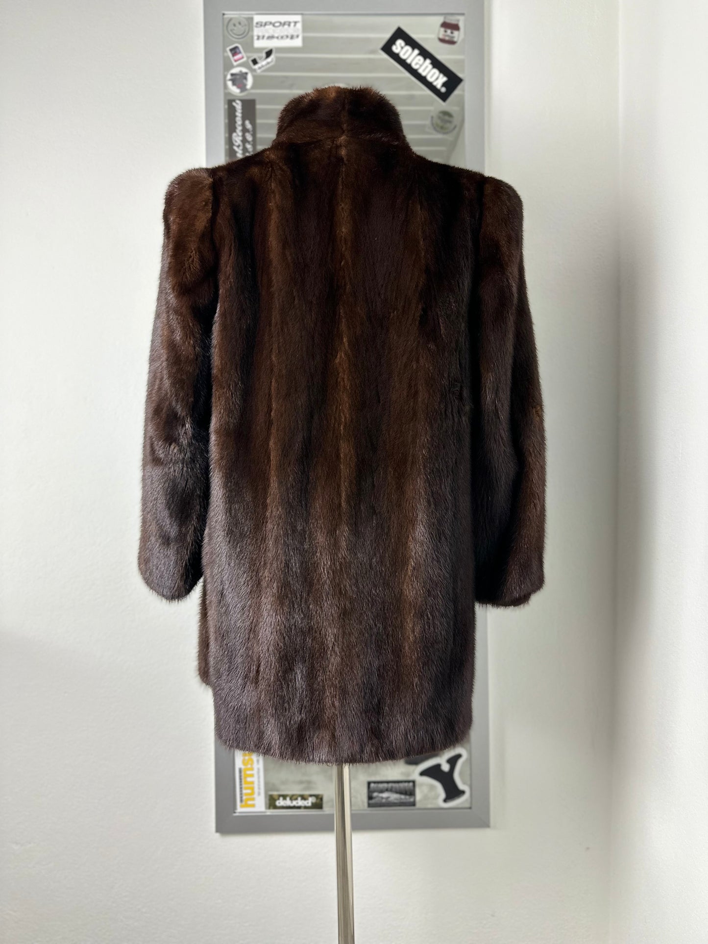 Nerzjacke - Long Brown