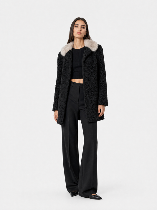 Persianermantel - mit Fuchskragen
